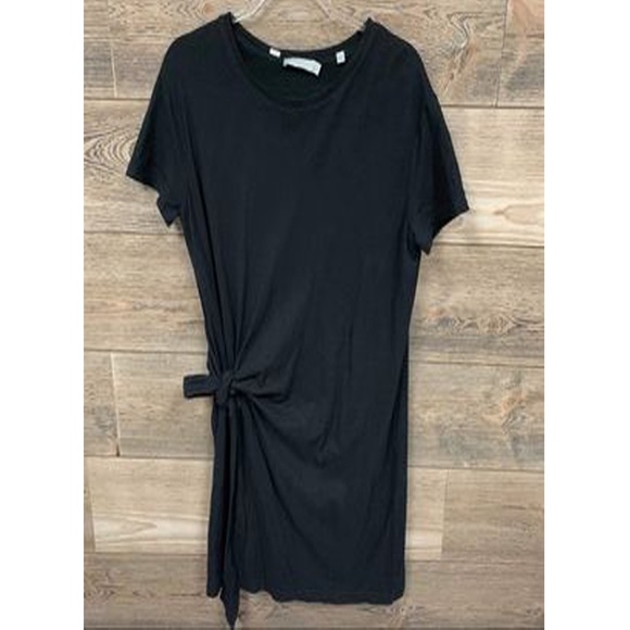 VINCE SIDE TIE CREW NECK T-SHIRT DRESS - Picture 13 of 16